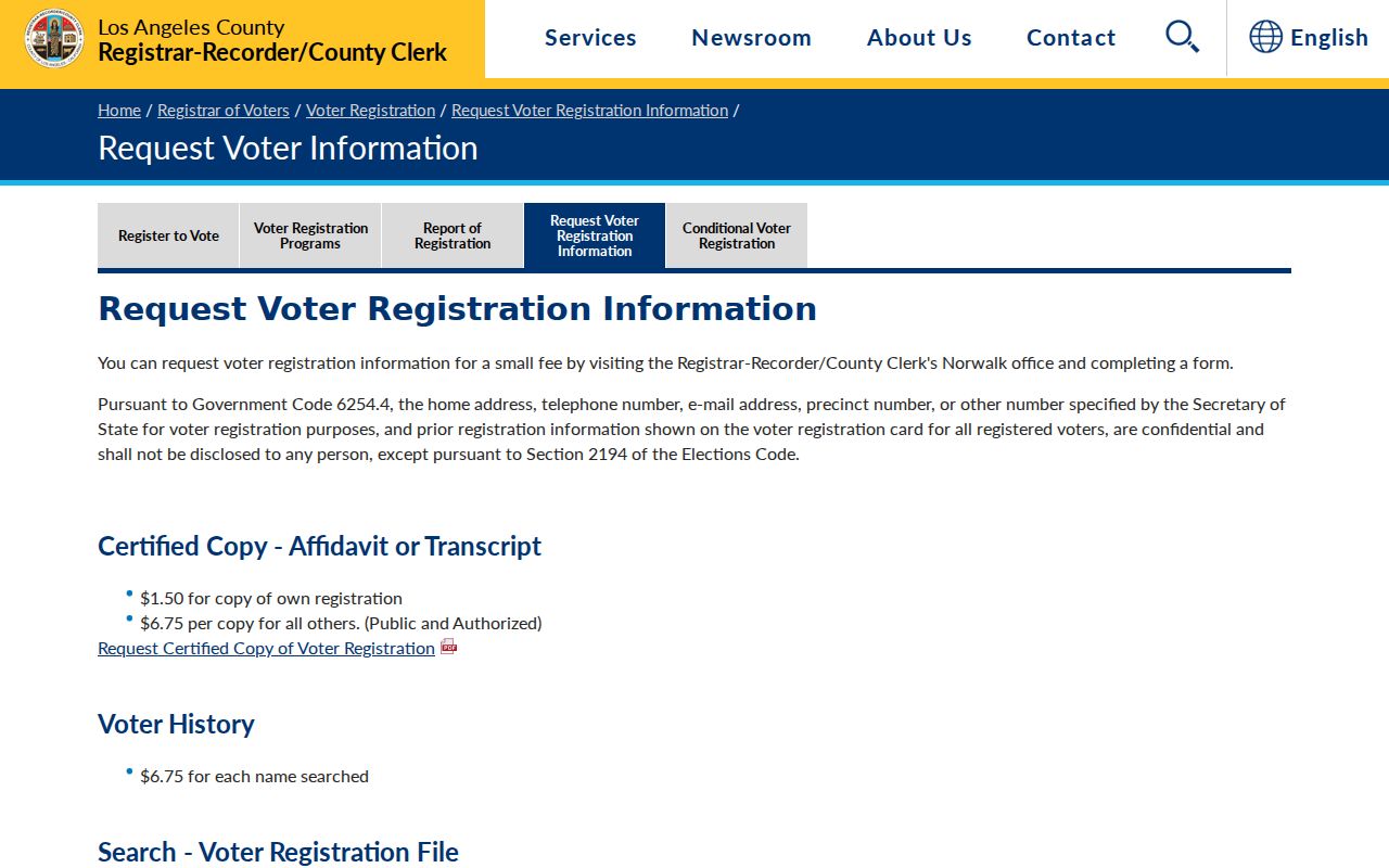 Torrance neighbors reference image for restricted voter-information requests