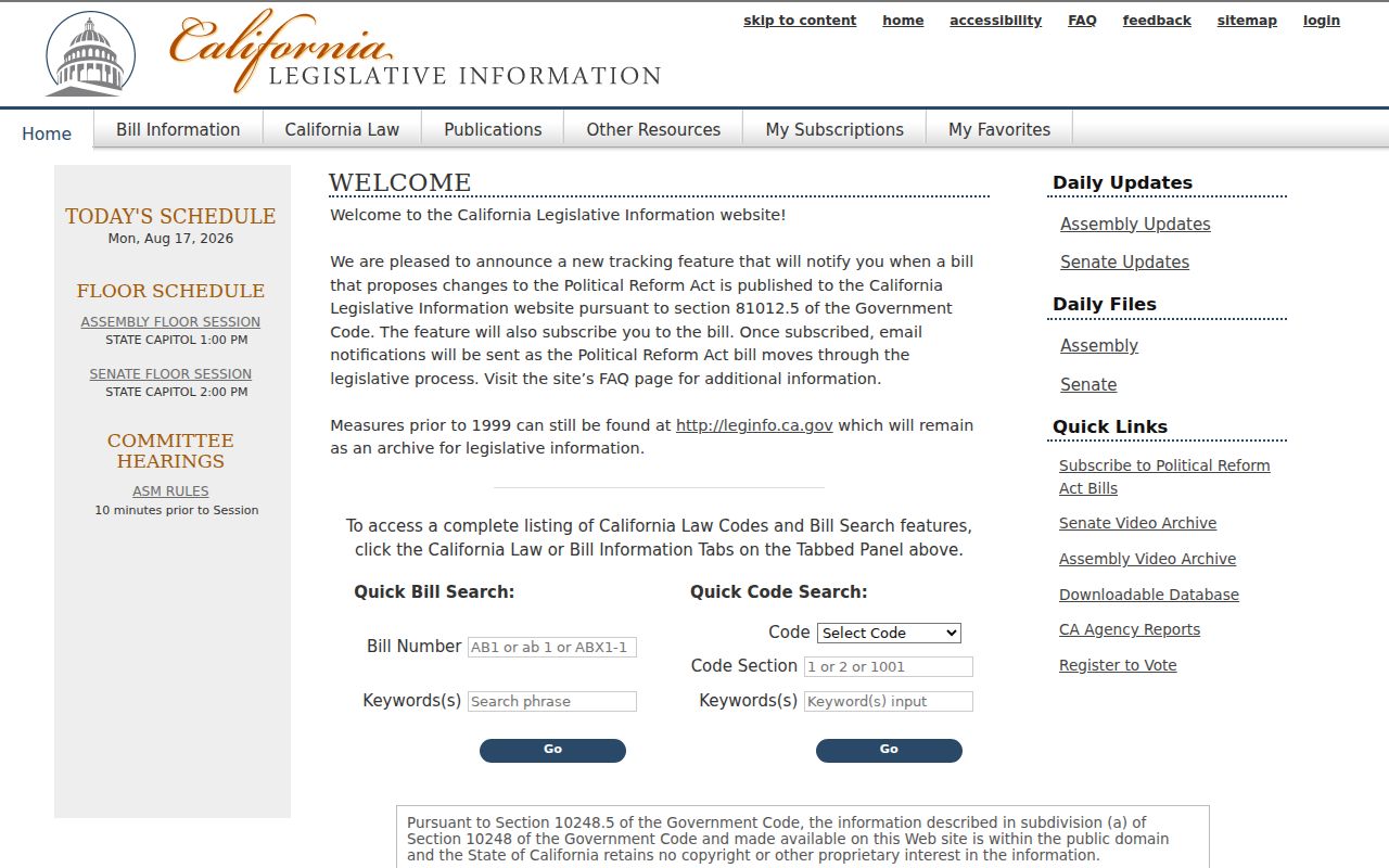 Torrance previous residents reference image for official California statutes and address-record rules
