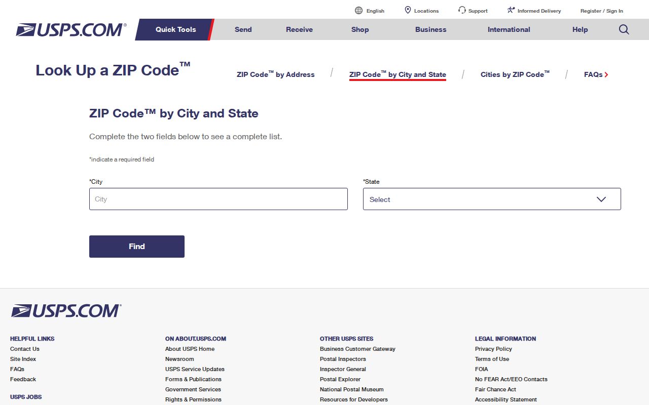 Torrance ZIP code directory reference image of the USPS city and state lookup